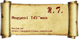 Megyesi Tímea névjegykártya