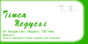 timea megyesi business card